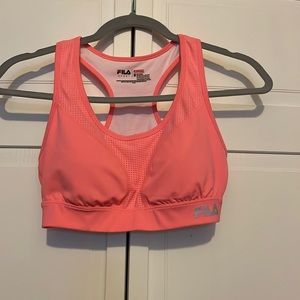Fila, Sports bra, Orange, Medium